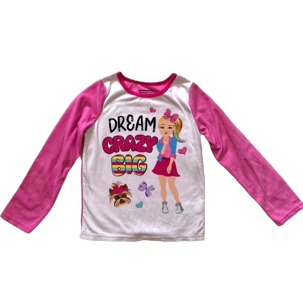 Jojo Siwa long sleeves fleece crew neck top girls‎ size 8